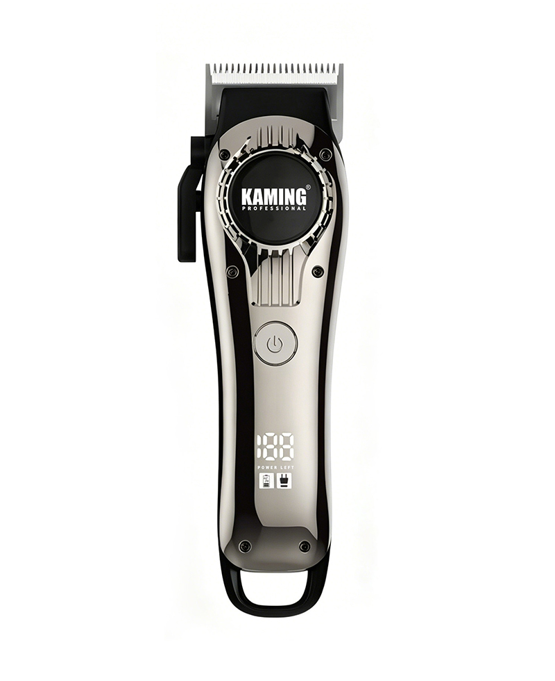 Kaming 1708 静かな電気バリカン、デジタルディスプレイ付きサロン使用のためのプロフェッショナルフェードクリッパー