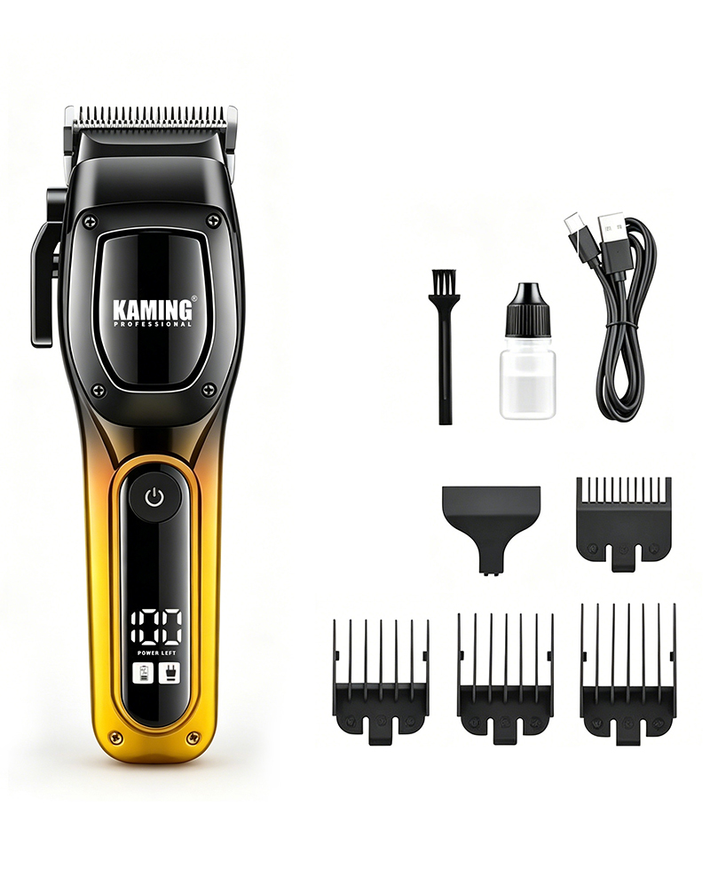 Kaming 1709 新しいプロフェッショナルハイパワーバリカン、デジタルディスプレイ付き、サロン&メンズグルーミング用