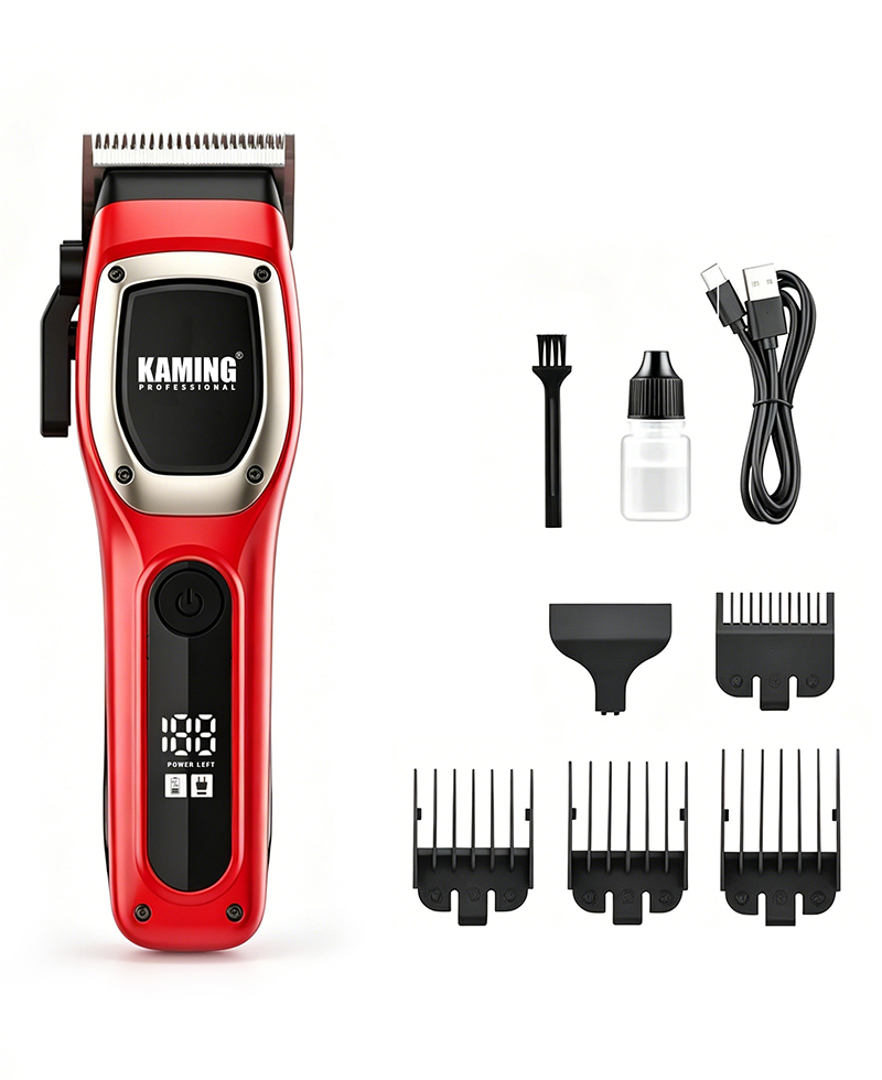 Kaming 1709 新しいプロフェッショナルハイパワーバリカン、デジタルディスプレイ付き、サロン&メンズグルーミング用