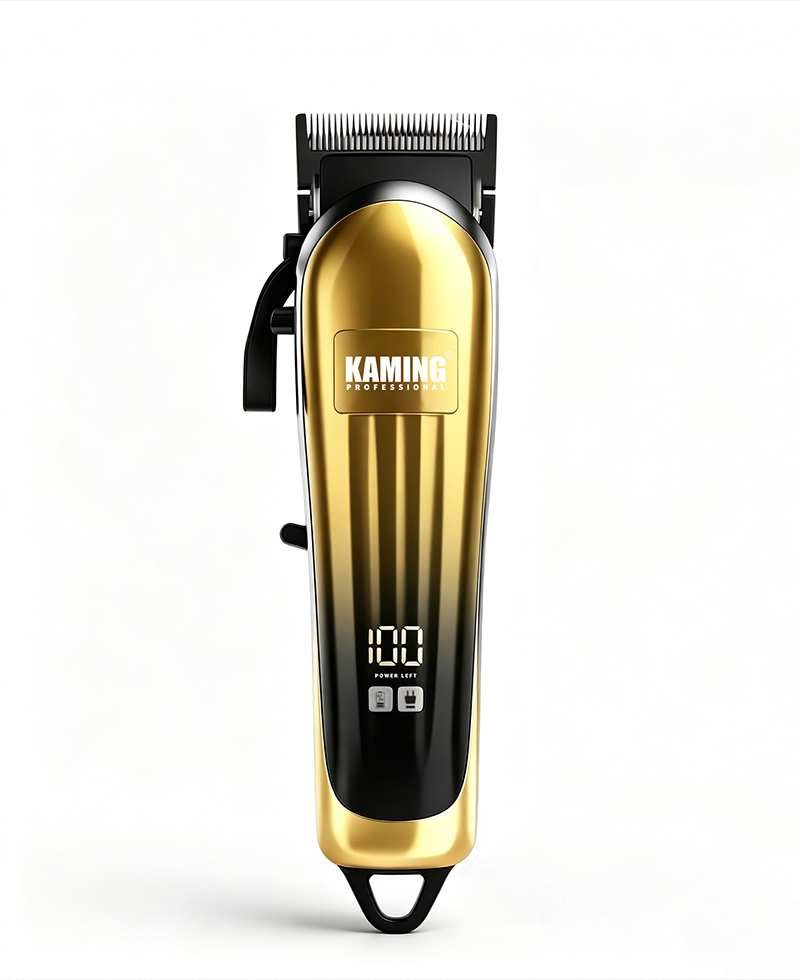 Kaming802 家庭用電気バリカンプロフェッショナルテーパートリマー高品質電気バリカンデジタルディスプレイ
