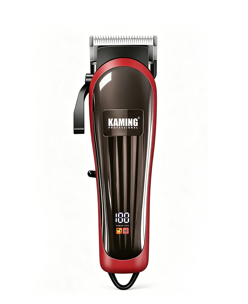 Kaming802 家庭用電気バリカンプロフェッショナルテーパートリマー高品質電気バリカンデジタルディスプレイ