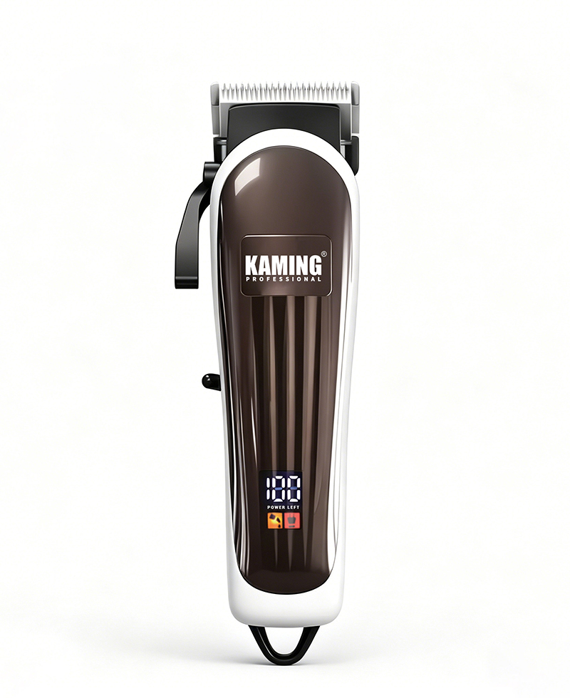 Kaming802 家庭用電気バリカンプロフェッショナルテーパートリマー高品質電気バリカンデジタルディスプレイ