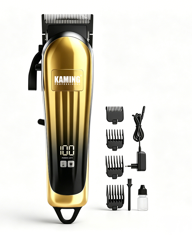 Kaming802 家庭用電気バリカンプロフェッショナルテーパートリマー高品質電気バリカンデジタルディスプレイ