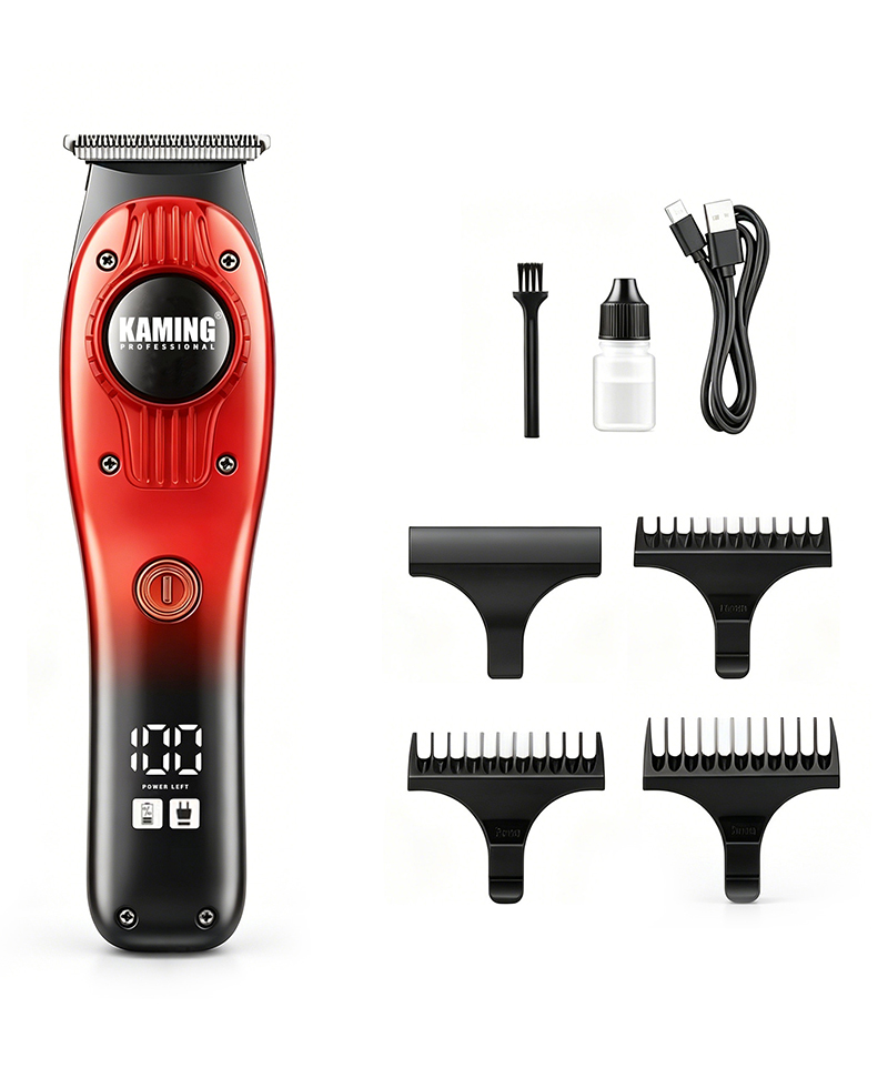 Kaming 1710 プロフェッショナル ゼロギャップ デジタル ディスプレイ カービング ヘア トリマー