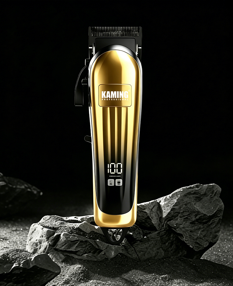 Kaming802 家庭用電気バリカンプロフェッショナルテーパートリマー高品質電気バリカンデジタルディスプレイ